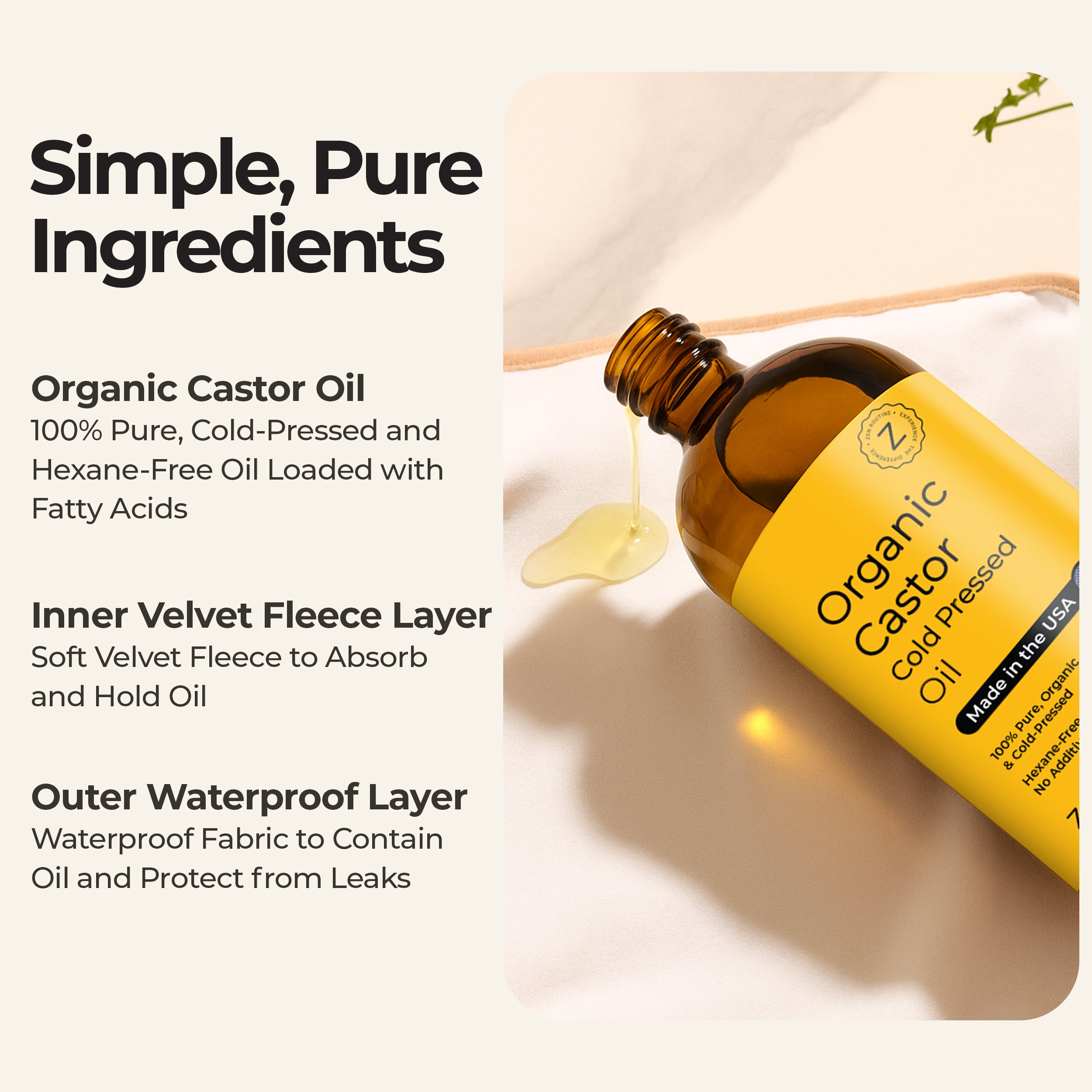 Castor Oil Pack Wrap (Bundle)