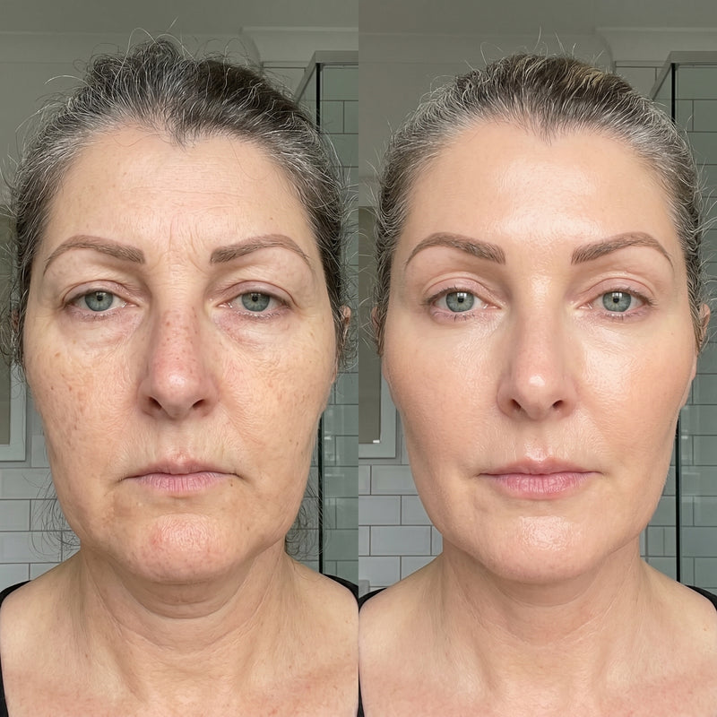 Before and after results for Sarah M.