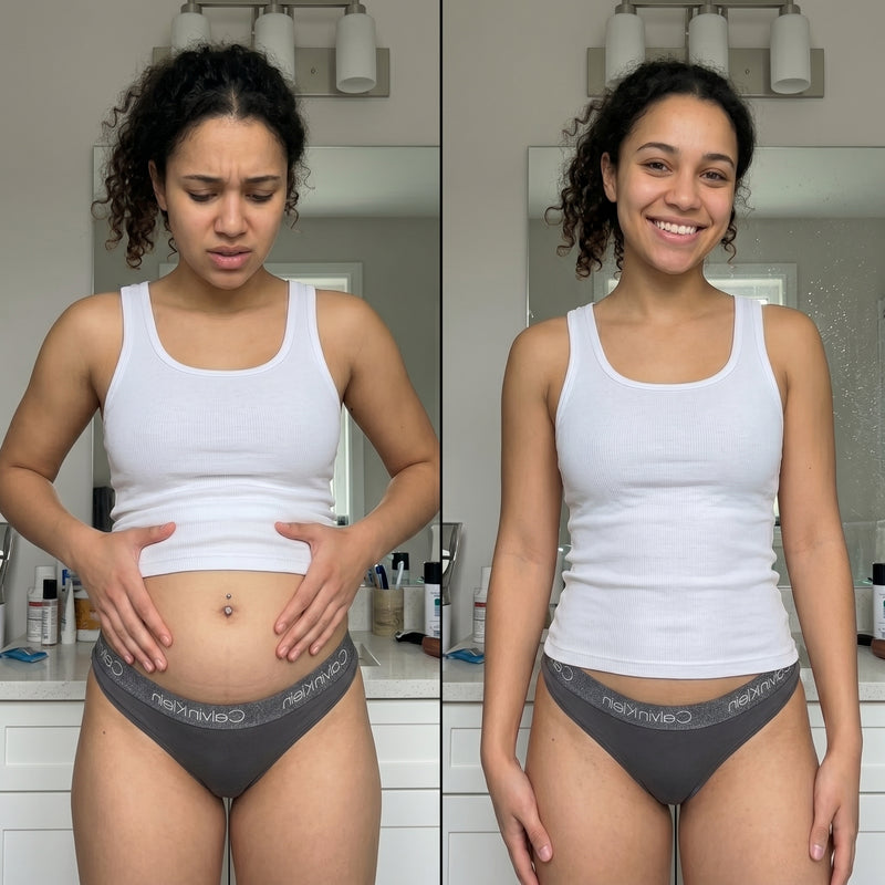 Before and after results for Emily